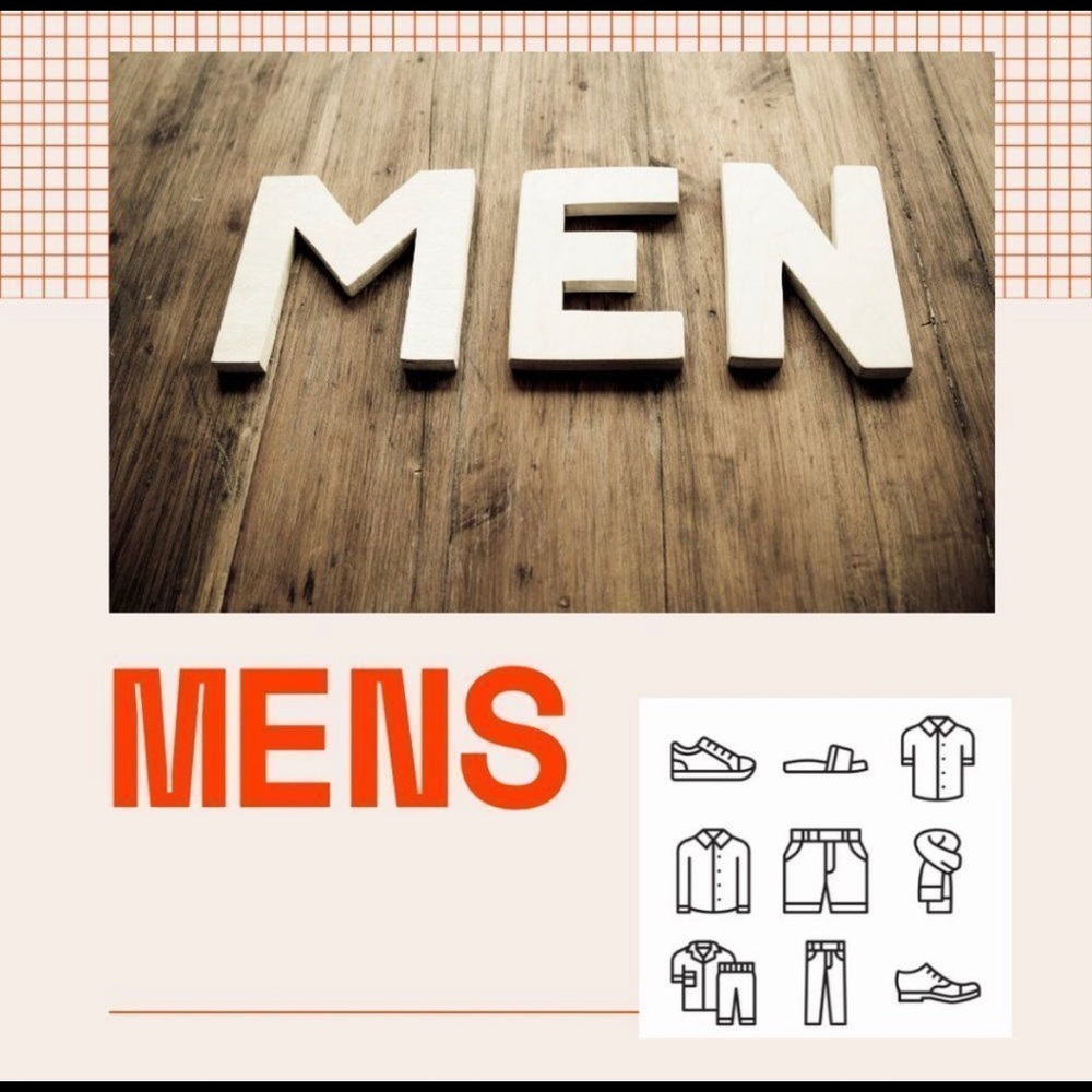 LET’S MAKE A DEAL ON MEN’S ITEMS